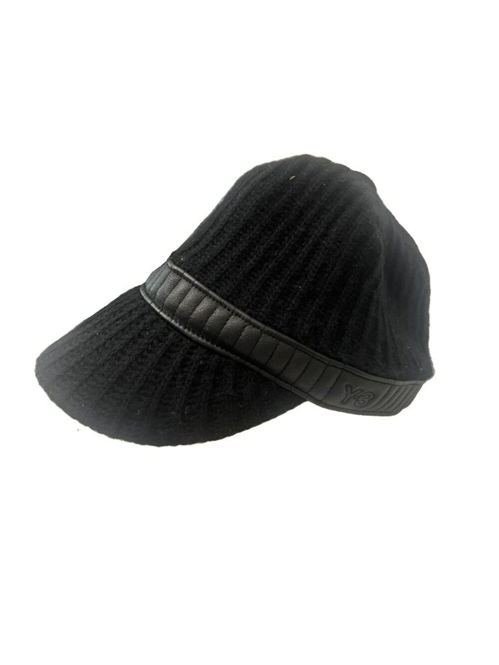 Y-3  Cashmere Lamb Leather Beanie Hat Yohji Yamamoto Adidas JPN